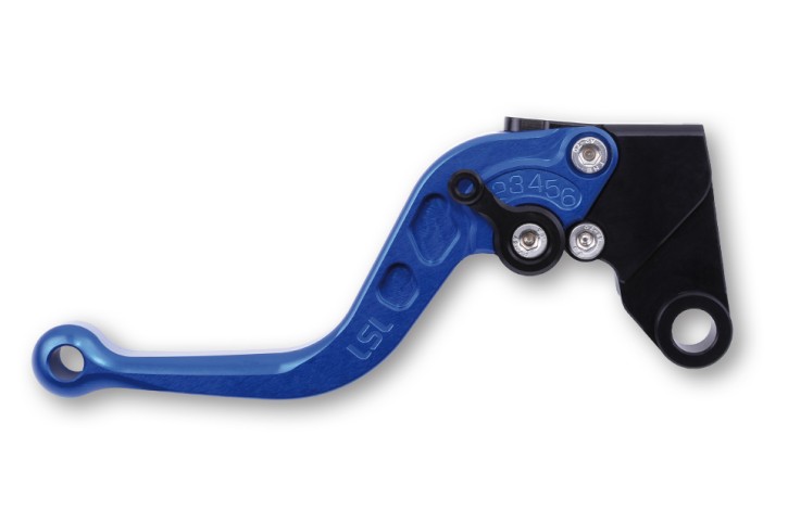 LSL Brake lever R53R, short, blue/black