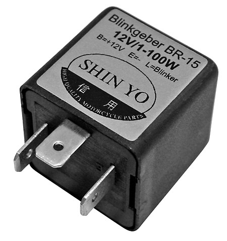 SHIN YO Blinkrelais SY-02, 3polig, 12 VDC, 1-100 Watt