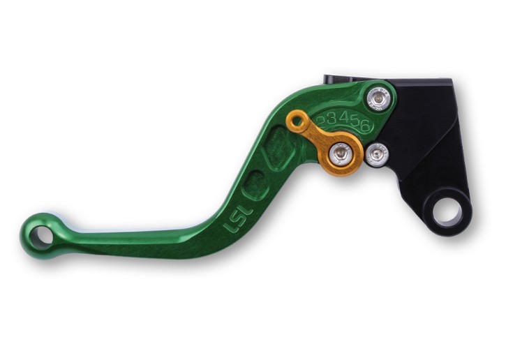 LSL Clutch lever L03, short, green/gold