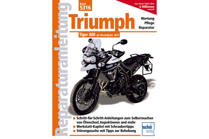 Motorbuch Engine book Repair instructions TRIUMPH Tiger 800 2011-, German edition