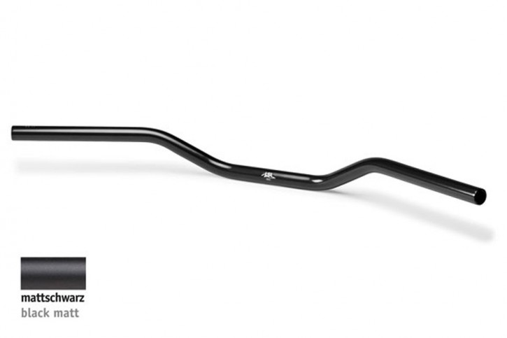 HANDLEBAR "roadster" by LSL, 1 inch / 25,4 mm, alloy, black, homologated