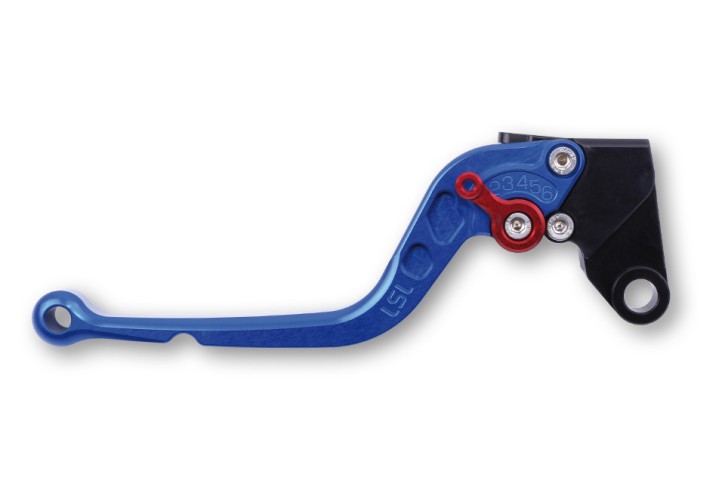 LSL Clutch lever L64R, long, blue/red