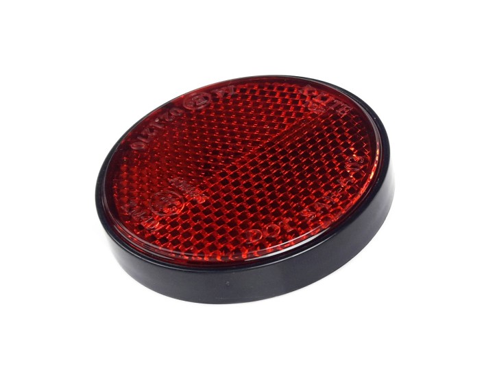 REFLECTOR, cat's eye, round, red, e-marked
