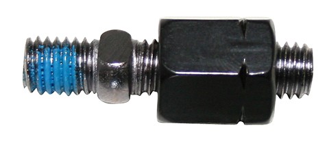 - Kein Hersteller - Mirror adapter M8 LH, black, f. stems w. M8