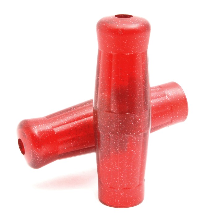 Old style grips Metalflake red 22mm