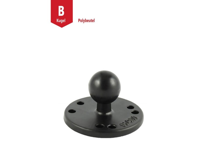 RAM Mounts Base plate with 1 inch B-ball - amps hole pattern