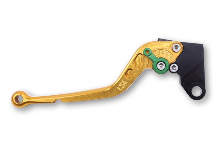 LSL Brake lever R52R, gold/green