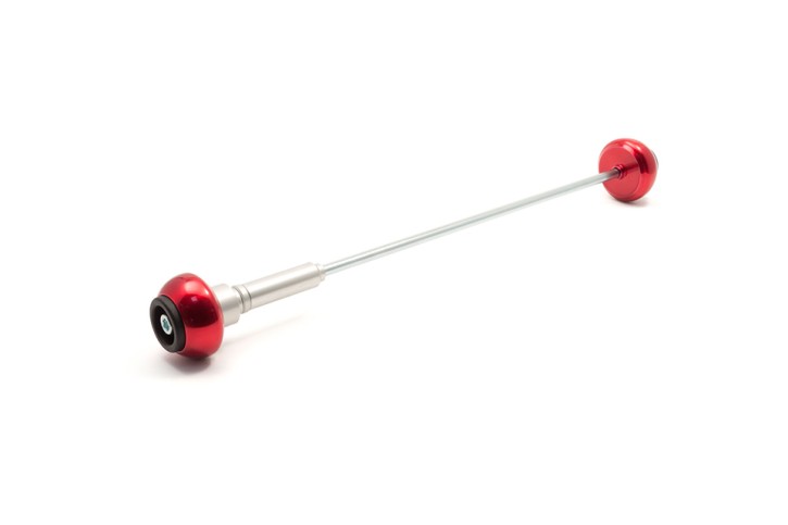 LSL Crash-Ball axle DUCATI Streetfighter, signal red, front