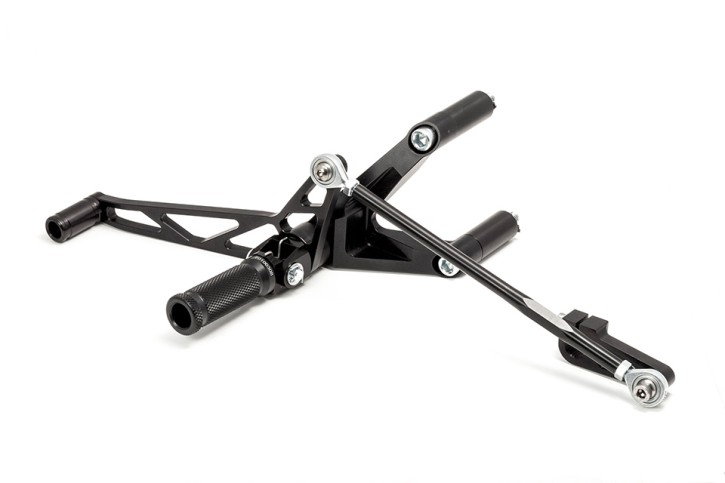LSL Rearset H-D Sportster, 04- without ABS, black