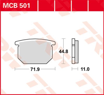 TRW Lucas Disc brake pad MCB501