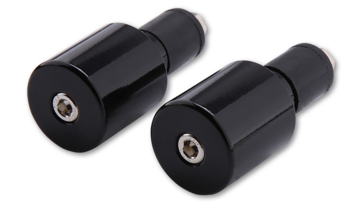- Kein Hersteller - Handle-bar ends, black, f. steel handlebars, pair