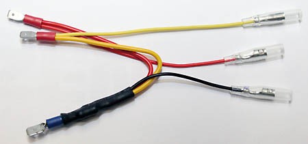 SHIN YO Resistor w. small blade terminals f. LED taillights