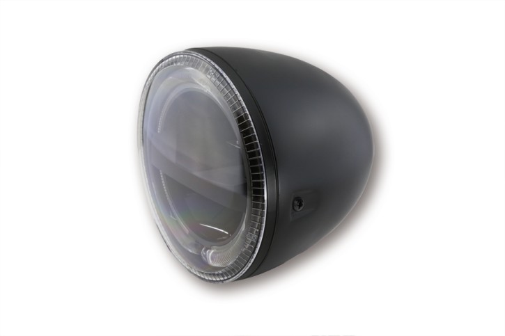 HIGHSIDER 5 3/4 inch LED Headlight CIRCLE, black