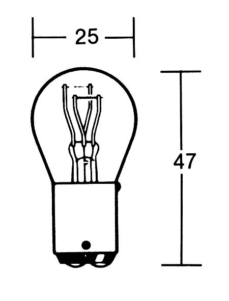 - Kein Hersteller - P21/5W bulb 12V 21/5W BAY15D, Heavy Duty