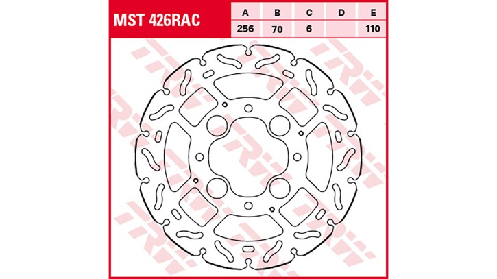 TRW Lucas Brake Disc MST426RAC, rigid