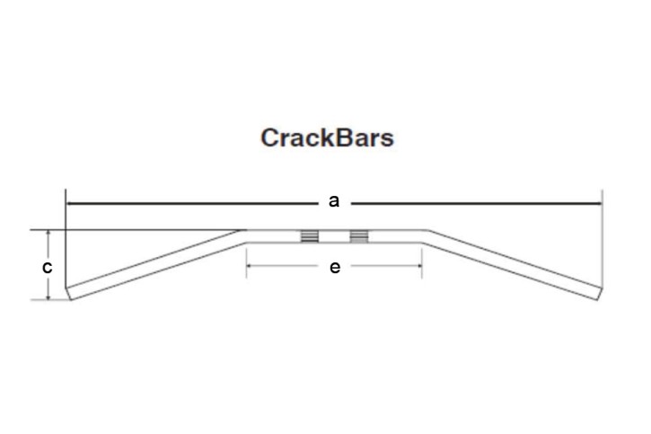 FEHLING Crack Bar, 850 mm black