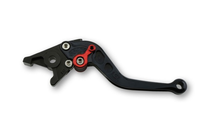 LSL Brake lever R12, short, black/red