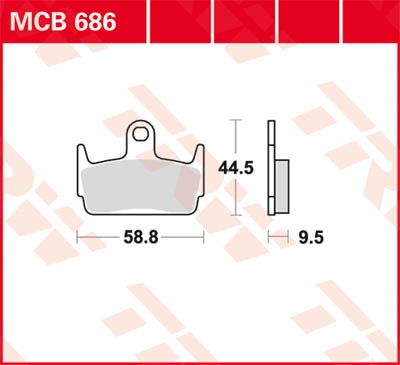 TRW Lucas Disc brake pad MCB686