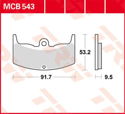 TRW Lucas Disc brake pad MCB543
