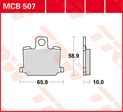 TRW Lucas Disc brake pad MCB507