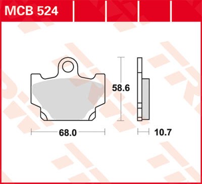 TRW Lucas Disc brake pad MCB524