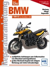 Motorbuch Engine book No. 5292 repair instructions BMW F 800 GS, 08-