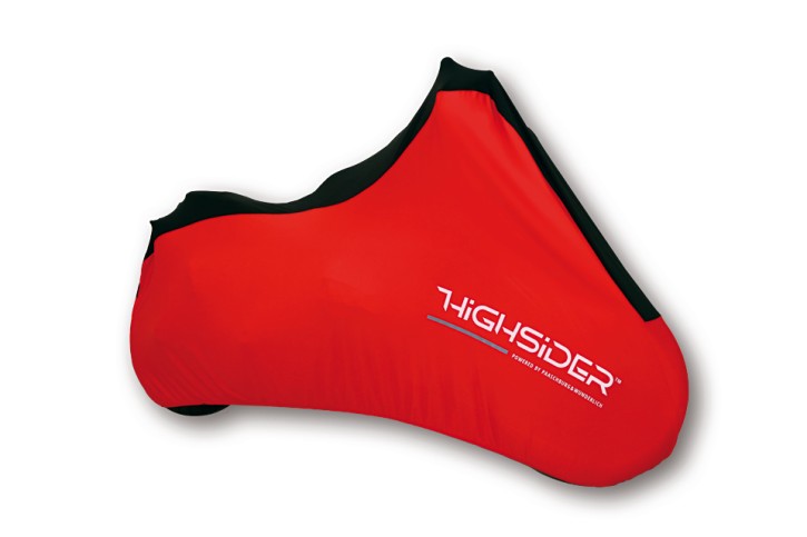 HIGHSIDER Indoor motorcycle cover, Spandex, M, red