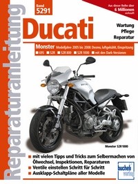 Motorbuch Engine book No. 5291 repair instructions DUCATI Monster DUCATI Monster 695, S2R, S2R 800, S2R 1000, 05-08