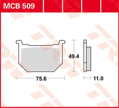 TRW Lucas Disc brake pad MCB509