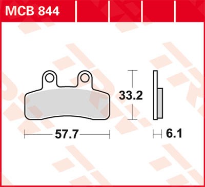 TRW Lucas Disc brake pad MCB844