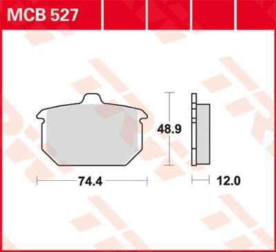TRW Lucas Disc brake pad MCB527