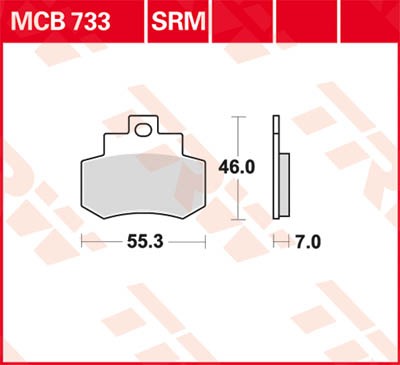 TRW Lucas Disc brake pad MCB733
