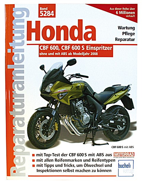 Motorbuch Engine book No. 5284 repair instructions HONDA CBF 600/S, 08-
