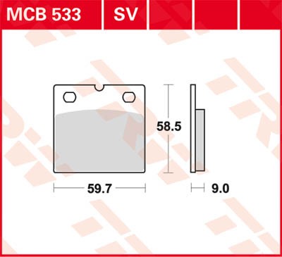 TRW Lucas Sinter disc brake pad MCB533SV