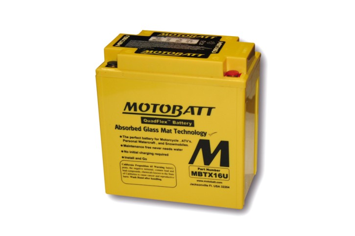 MOTOBATT Batterie MBTX16U, 4-polig