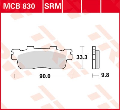 TRW Lucas Disc brake pad MCB830