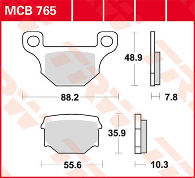 TRW Lucas Disc brake pad MCB765