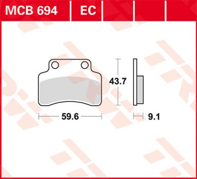 TRW Lucas Disc brake pad MCB694