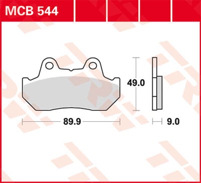TRW Lucas Disc brake pad MCB544