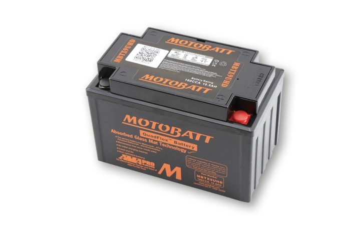 MOTOBATT Batterie MBTX9UHD, schwarz, 4-polig