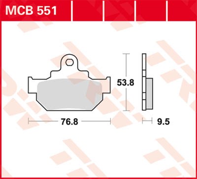 TRW Lucas Disc brake pad MCB551