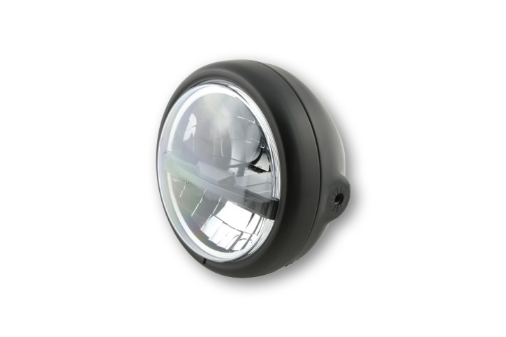 HIGHSIDER LED headlamp PECOS TYPE 5, black, side mount