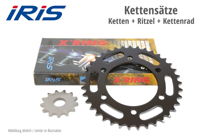 IRIS Kette & ESJOT Räder IRIS chain & ESJOT sprocket XR chain kit KLE 500 (A1-5), 91-95