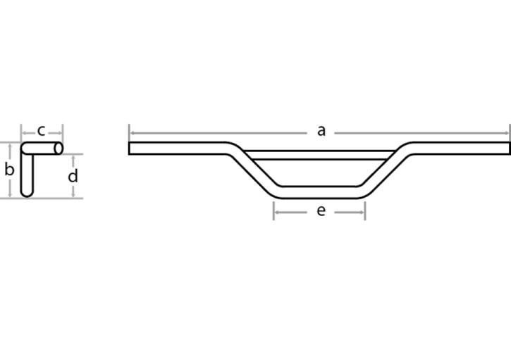 FEHLING Lenker Moto Cross 7/8, 79,5 cm, chrom