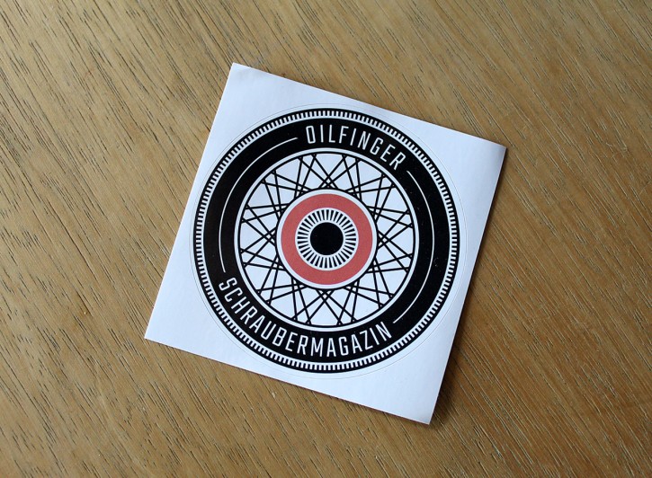 OILFINGER Sticker "Das Rad" Ø7cm