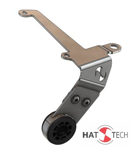 MOUNT for SILENCER "Pure Craft high" by HATTECH, stainles steel , f. BMW R NineT - Euro 4