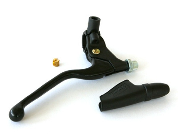 Alloy brake-lever and -holder, including mirror holder.