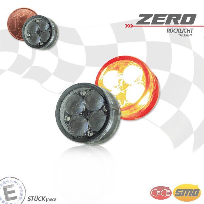 3in1 lights, 1 pair, LED rear light, brake light, indicator, ECE