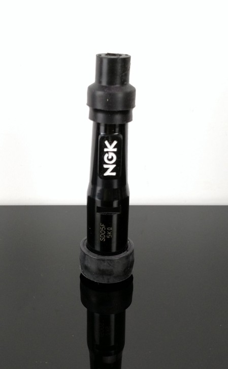 Spark Plug Socket / Cap NGK black 180°, 10/12mm