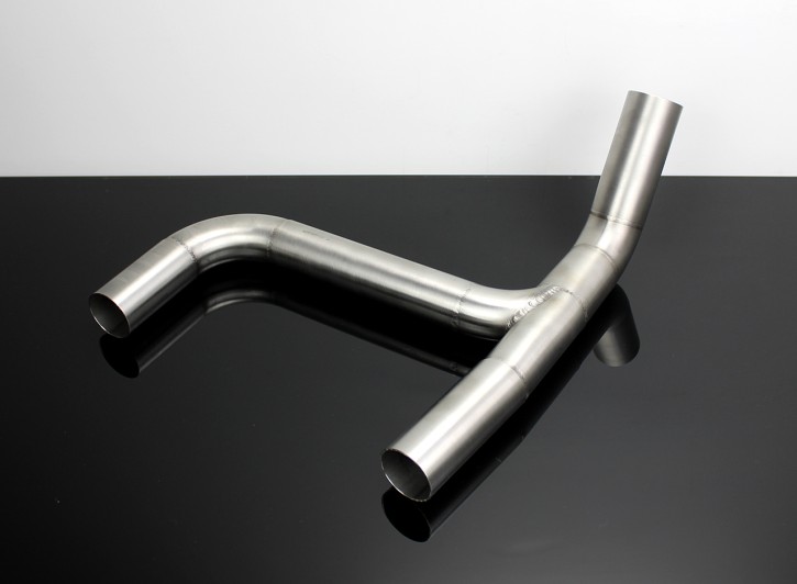 Y-DOWNPIPE Exhaust Pipe, stainless, for BMW R100G/S (and most R80 G/S)